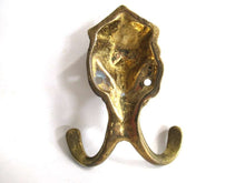 UpperDutch:Hooks and Hardware,Lion Head Coat hook Wall hook Solid Brass. Decorative animal storage solution.