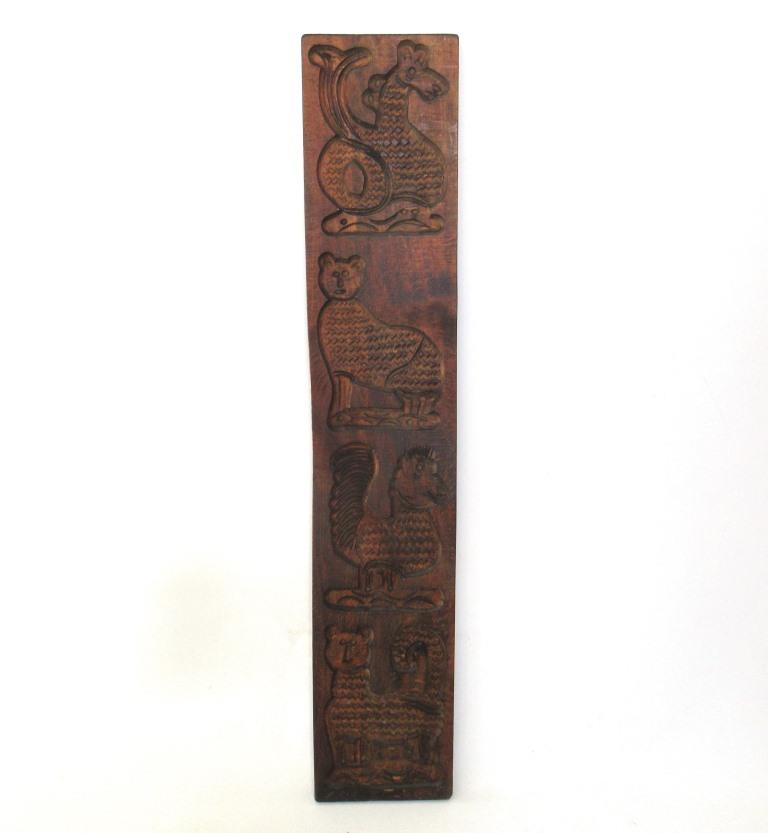 Wooden Cookie Mold, 29 INCH, Speculaas Mold, Springerle, Cat, Rooster, Gingerbread.