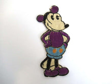 UpperDutch:Sewing Supplies,Antique Mickey Mouse applique, Very rare Collectible 1930's Mickey Mouse Applique, Vintage embroidered applique.