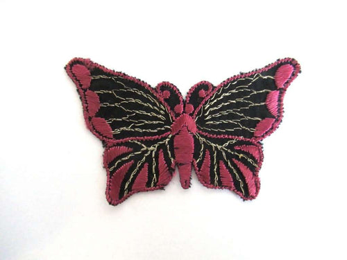 UpperDutch:Sewing Supplies,Butterfly applique, 1930s vintage embroidered applique. Sewing supply. Applique, Crazy quilt.