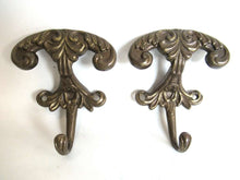 UpperDutch:Hooks and Hardware,1 (ONE) Solid Brass Ornate Coat hook made in Italy. Victorian style. Storage solution. Wall Hook