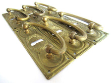 UpperDutch:Hooks and Hardware,1 (ONE) Restoration Hardware. Authentic Brass Antique Keyhole cover, Drawer Handle, Old Keyhole Plate, Escutcheon, Drop pull.