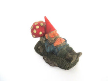 Gnome sleeping against a Mushroom. Rien Poortvliet, David the Gnome. David el Gnomo.