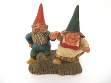 Gnomes on wooden shoes 'What a Beautiful Day' Gnome figurine after a design by Rien Poortvliet.