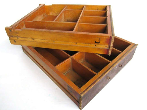 UpperDutch:,Set of 2 Wooden Cash Register Drawers.