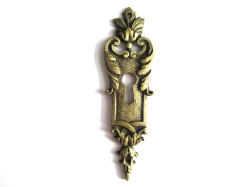 Vintage escutcheon. Keyhole cover for restoration decoration and other projects.