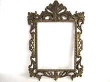 UpperDutch:Home and Decor,Vintage Brass plated Victorian Style Frame. Made in Italy.
