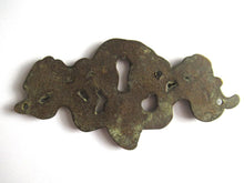 Vintage Escutcheon, flowers. Furniture hardware, Keyhole cover.