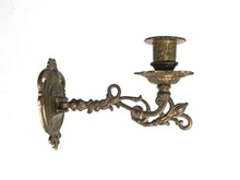 UpperDutch:Candelabras,Wall Sconce. Antique Solid Brass Victorian Piano Candelabra. Candle wall sconce.