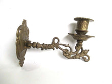 UpperDutch:Candelabras,Wall Sconce. Antique Solid Brass Victorian Piano Candelabra. Candle wall sconce.