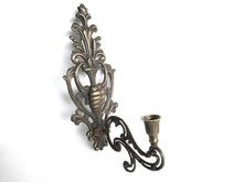 UpperDutch:Candelabras,Wall sconce, brass plated wall sconce candle holder.