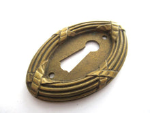 Antique Ornate Keyhole Cover, Escutcheon.