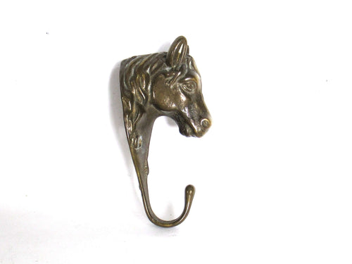 UpperDutch:,Horse Coat Hook, Horse, Solid Brass Horse Head Wall hook, Coat hooks, Hanger, horse head.