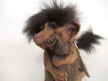 UpperDutch:,Nyform Troll, Troll with dog handmade in Norway. (Goblin, Gremlin, Hob, Imp, Gnome, Hobgoblin, Elf, Pixy)