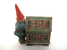 'Max' Classic Gnomes after a design by Rien Poortvliet, Gnome with chest.