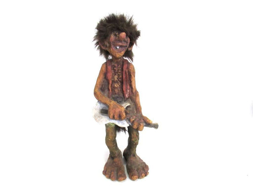 UpperDutch:,Original Nyform Troll, Troll with guitar handmade in Norway. (Goblin, Gremlin, Hob, Imp, Gnome, Hobgoblin, Elf, Pixy)