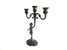 UpperDutch:,Putti Candle Holder. Brass Plated Candle holder. Cherub, Putti. French home decor.