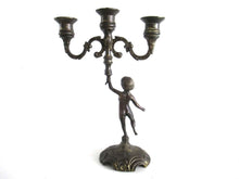 UpperDutch:,Putti Candle Holder. Brass Plated Candle holder. Cherub, Putti. French home decor.
