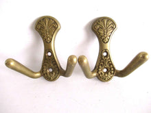 UpperDutch:,Coat hooks - Set of 2 hooks - Coat hook - Brass - Ornate - Victorian style hooks - Brev, Vcr made in Italy.