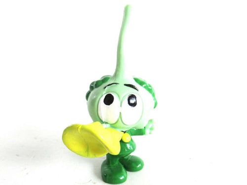 UpperDutch:,Snork Figurine, Tooter with a Horn, Schleich West-Germany The Snorks, Pvc figurine 1980's.
