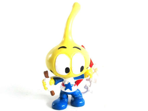 UpperDutch:,Snork Figurine, Allstar with Kite, Schleich West-Germany The Snorks, Pvc figurine 1980's.