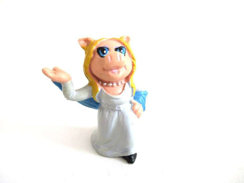 UpperDutch:,Miss Piggy Figurine, Schleich West-Germany The Muppets, Pvc figurine 1970's.