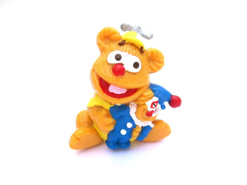 Fozzie, Muppet Babies, Pvc figurine made in Hong Kong, HAI.
