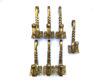 1 (ONE) Brass Ornate Wall hook, Coat hook. Coat rack supply, storage solutions.