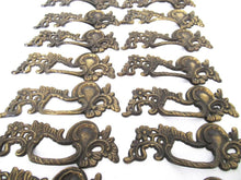 Brass Floral drawer pull, Cabinet Pull, furniture hardware.