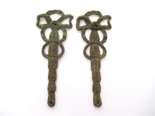 Antique Ornate Brass Embellishment, Ornament, Bow.