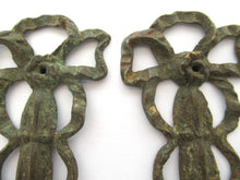 Antique Ornate Brass Embellishment, Ornament, Bow.