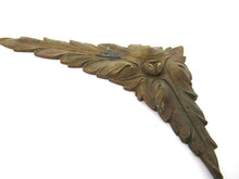 Corner pieces, Bronze embellishments. Laurel or Olive motif.