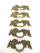 Brass Floral drawer pull, Cabinet Pull, furniture hardware.