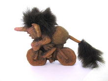 Nyform Troll 251, Troll on bike handmade in Norway (Goblin, Gremlin, Hob, Imp, Gnome, Hobgoblin, Elf, Pixy)