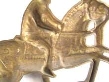 UpperDutch:Wall hook,1 (ONE) Large Horse hook made in Italy, 9 INCH, Antique Solid Brass Ornate Wall hook, Horse, Equestrian Coat Hook - Horse race.