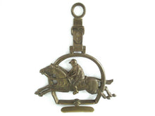 UpperDutch:Wall hook,1 (ONE) Large Horse hook made in Italy, 9 INCH, Antique Solid Brass Ornate Wall hook, Horse, Equestrian Coat Hook - Horse race.