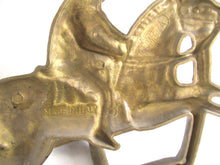 UpperDutch:Wall hook,1 (ONE) Large Horse hook made in Italy, 9 INCH, Antique Solid Brass Ornate Wall hook, Horse, Equestrian Coat Hook - Horse race.