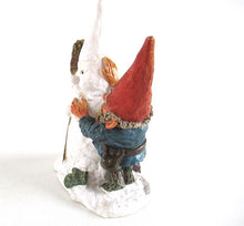 UpperDutch:Gnome,Gnome figurine 'Jonathan', 1994 after a design by Rien Poortvliet, 6 Inch, Klaus Wick, snowman, snow-gnome.