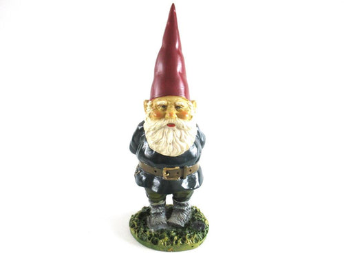 UpperDutch:Gnome,Garden Gnome statue 10 Inch after a design by Rien Poortvliet, David the Gnome.