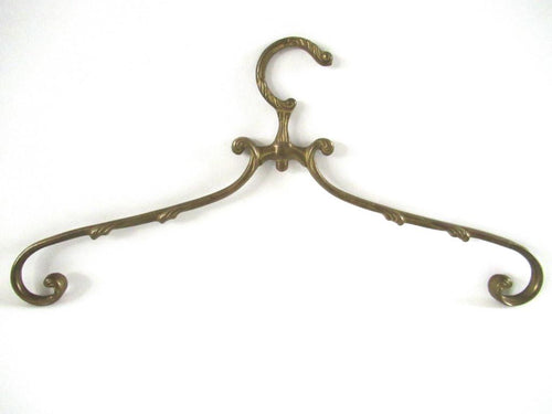 UpperDutch:Bride Hanger,1 (one) Brass Clothes Hanger, Clothes Hangers, Antique French Coat hanger, Wedding dress hanger.