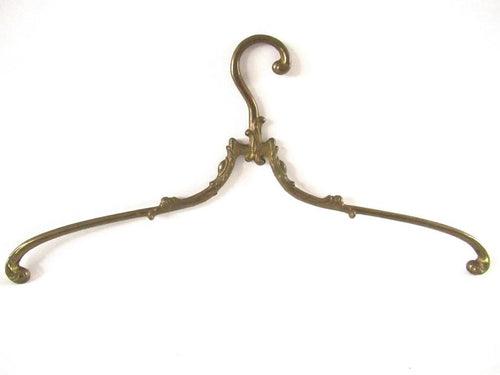 UpperDutch:Bride Hanger,1 (one) Brass Clothes Hanger, Clothes Hangers, Antique French Coat hanger, Wedding dress hanger.