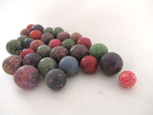 UpperDutch:,Set of 30 Antique Clay Marbles.