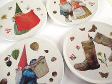 UpperDutch:Gnome,Gnome Coasters set of 6 Collectible Rien Poortvliet Coasters.