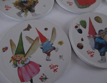 UpperDutch:Gnome,Gnome Coasters set of 6 Collectible Rien Poortvliet Coasters.