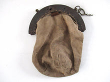 UpperDutch:leather bag,Antique 1930's offerings Bag, donation, collection bag.