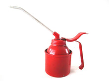 UpperDutch:Home and Decor,Vintage Red Oil Can, Pump, made in West-Germany