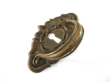 UpperDutch:Pull,Authentic Antique Drawer Handle, Old Key Hole Cover with handle, Escutcheon, Drop pull.