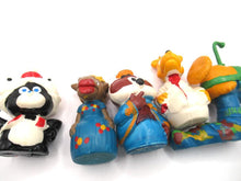 Set of 5 vintage pvc figurine's De Bereboot, Brilbeer, Tante Neel, Juffvrouw Alida, Kapitein Brom en Maatje
