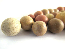 UpperDutch:,Set of 30 Antique Clay Marbles, Antique marbles.