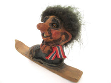 Fosse Troll number 117 handmade in Norway, Ski, Boot (Goblin, Gremlin, Hob, Imp, Gnome, Hobgoblin, Elf, Pixy) #89AG198K3